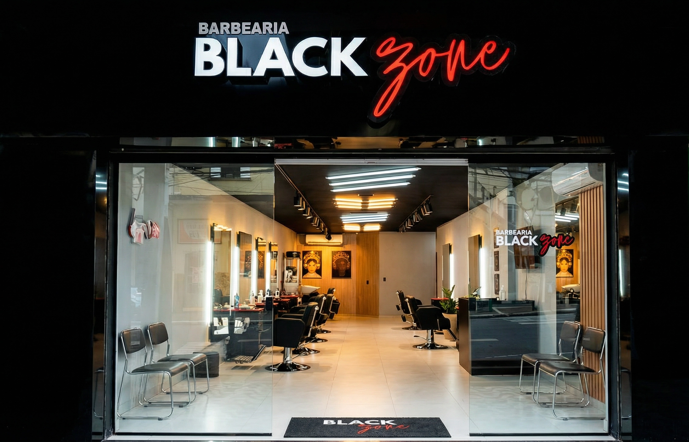 Fachada da Black Zone Belém Herval na Rua Herval